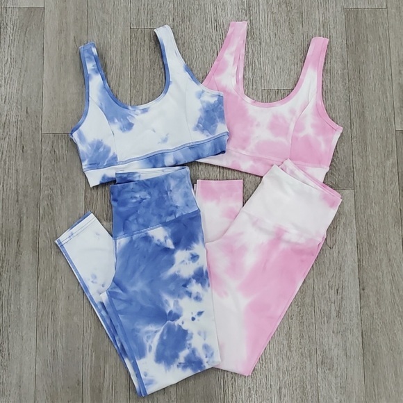 2-pc Tie Dye Matching Workout Set BRAND NEW - Picture 2 of 3